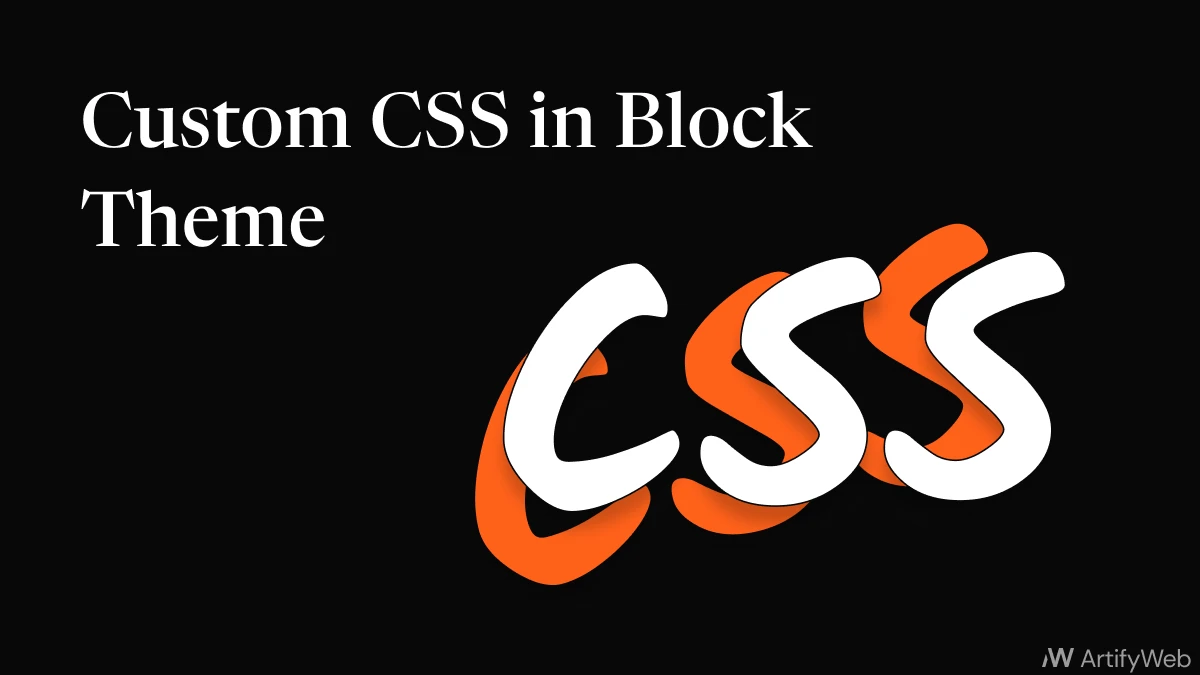 custom css in block theme