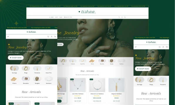 Tishaa, the ultimate WooCommerce theme.