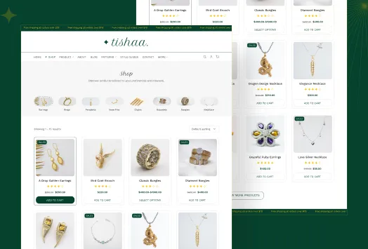 Tishaa: WooCommerce Theme Shop Page