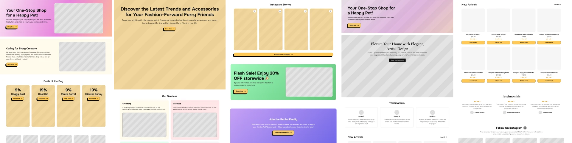 PetPal block patterns