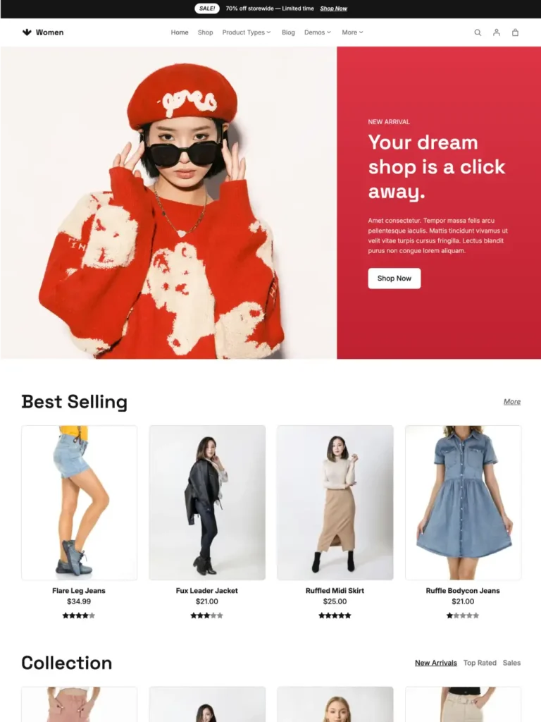 Wosha Women - Women fashion template site