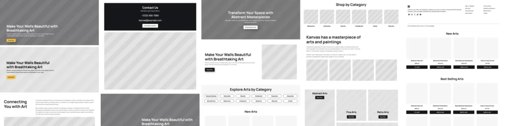 Kanvas - start with the collection of block patterns