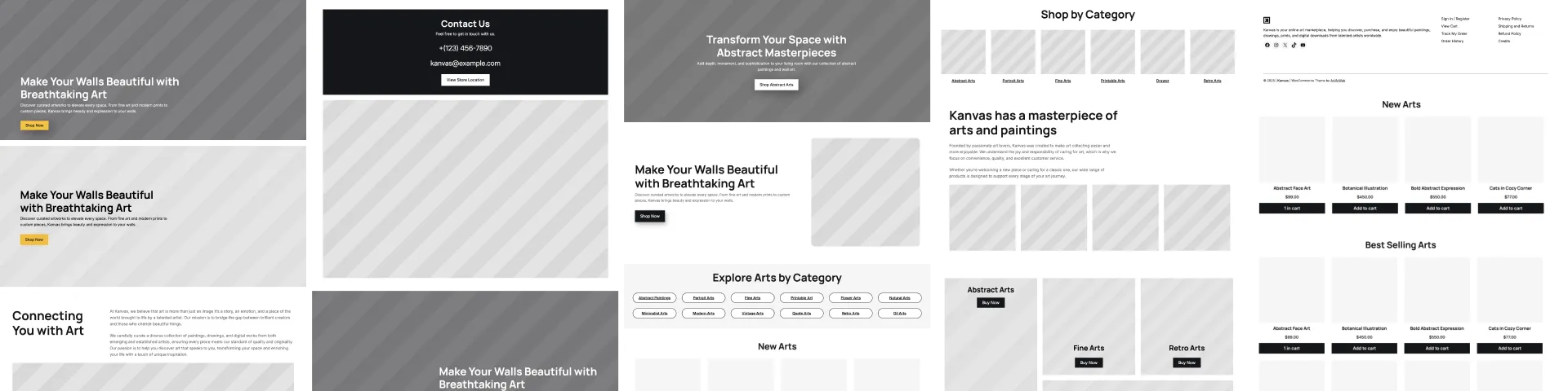 Kanvas - start with the collection of block patterns