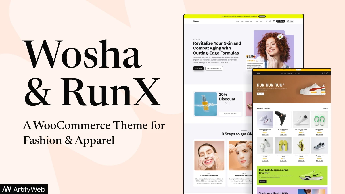 Wosha & RunX: Stunning WooCommerce Block Themes for Fashion and Footwear Stores