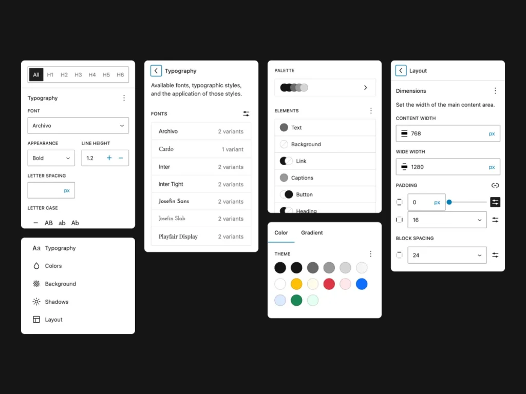 Gadgetry Global Styles